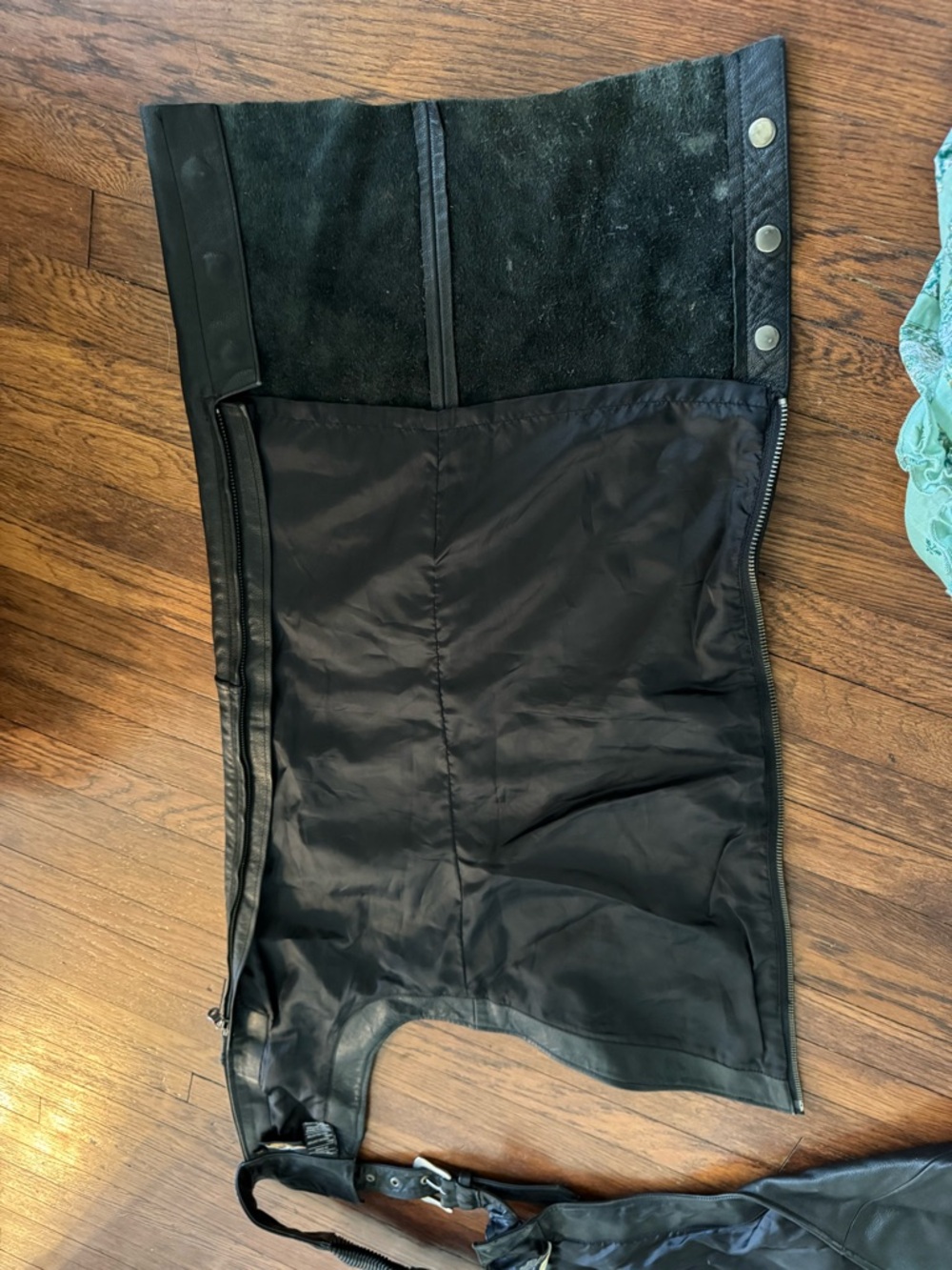 Harley-Davidson Black Leather Riding Jacket Panel - Picture 10 of 16